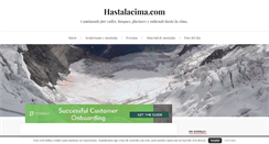 Desktop Screenshot of hastalacima.com