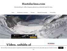 Tablet Screenshot of hastalacima.com